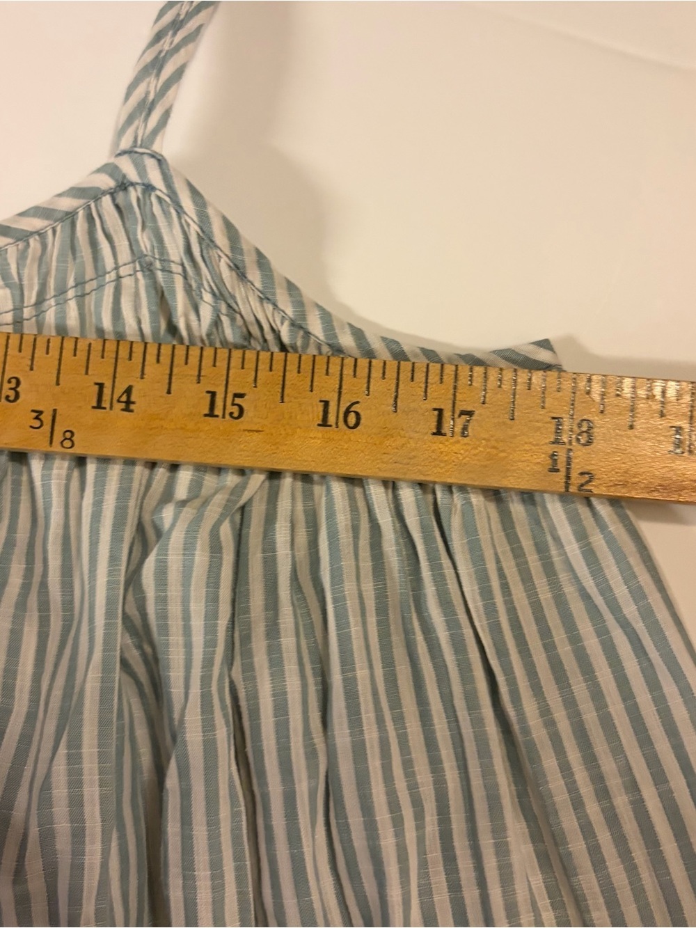 Celandine for Anthropologie Blue & White Striped Cotton Summer Dress - Picture 13 of 13